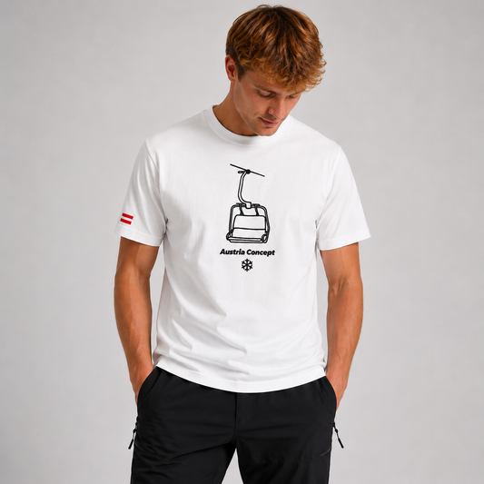 T-Shirt chairlift white