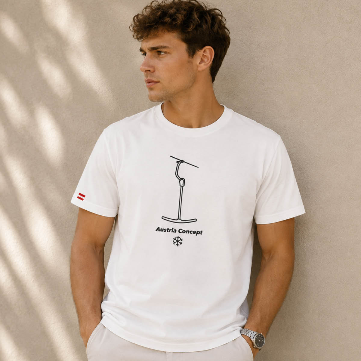 T-Shirt T-bar white
