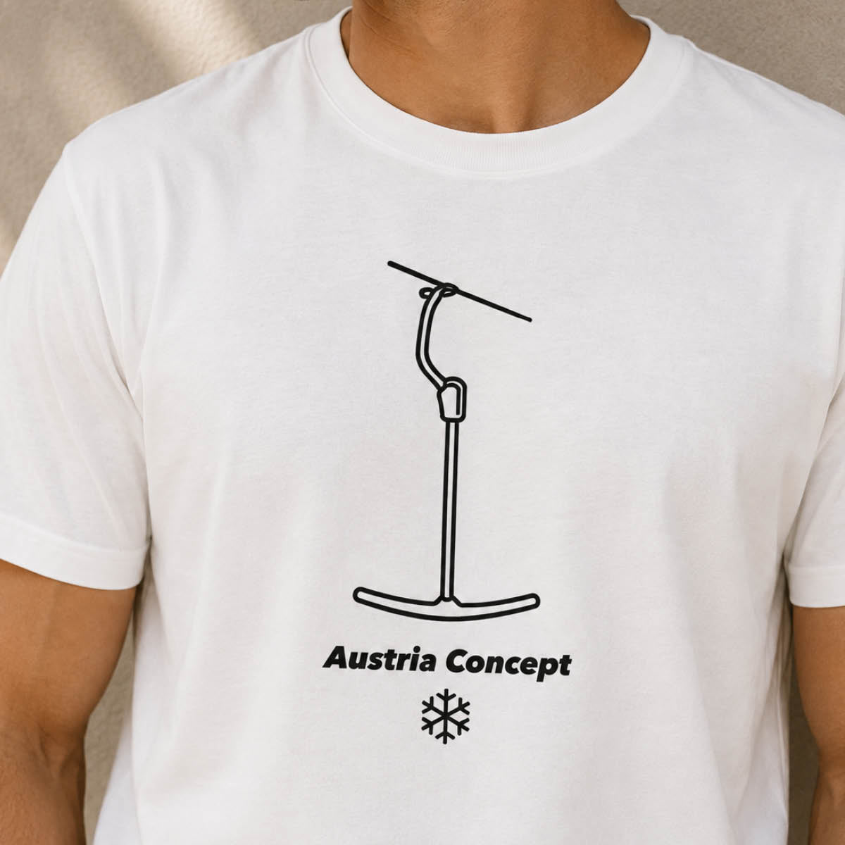 T-Shirt T-bar white